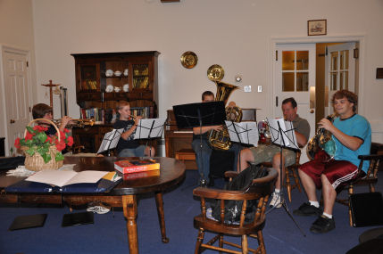 Jericho Brass hard @ work @ rehearsal